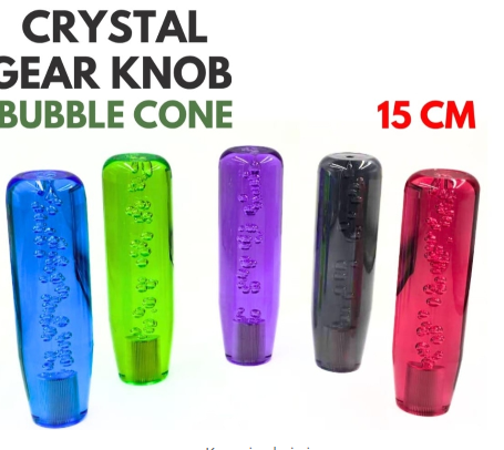 Crystal Bubble Cone Gear Knob – 15 CM Universal