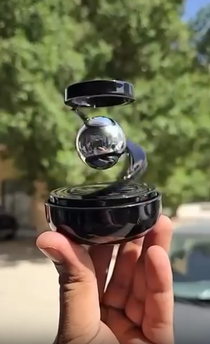 solar-powered rotating car air freshener. I