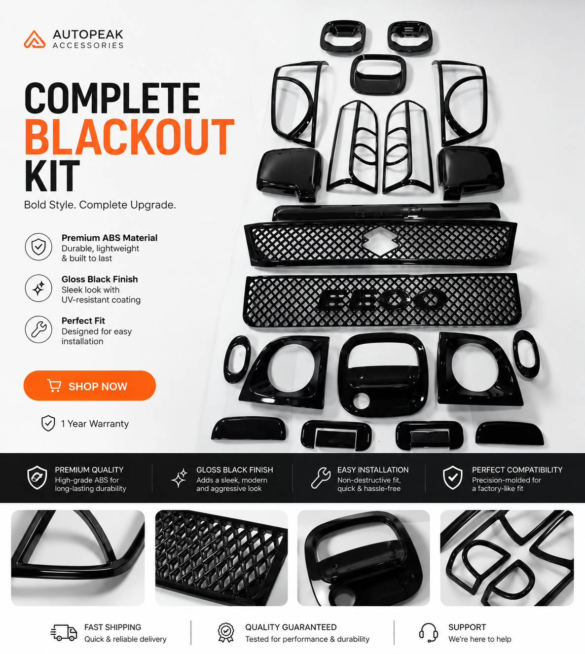 Maruti ECCO chrome kit