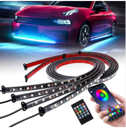 RGB Car Underbody LED Strip Light with App & Remote Control