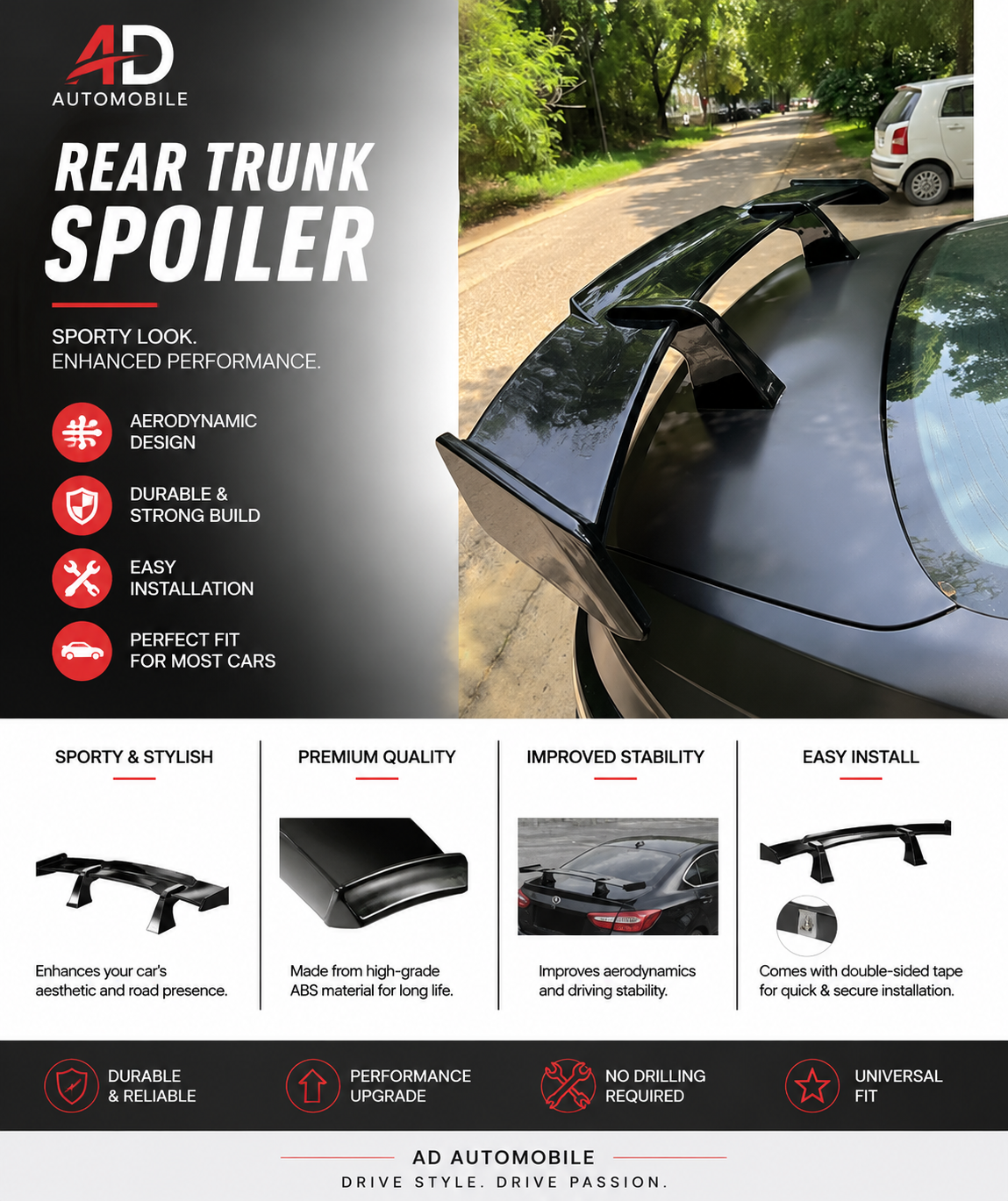 Sedan Universal Spoiler
